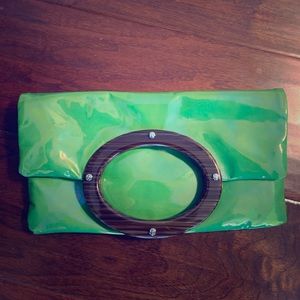 Kate Spade Like Green Patent Clutch
